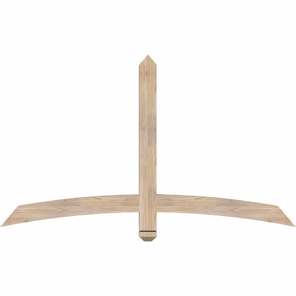 Ekena Millwork Bellingham Smooth Timber Gable Bracket, Douglas Fir, 60"W x 35"H x 3 1/2"D x 3 1/2"F, 14/12 Pitch GBW060X35X0404BEL00SDF - main